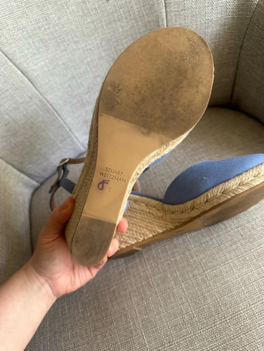 Stuart Weitzman Mykonos Closed-Toe Espadrille Wedges - Picture 6 of 7